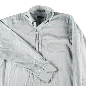Vintage Mark Alexander Dress Shirt Mens 15.5 32/33 Green Oxford Button Down SPOT